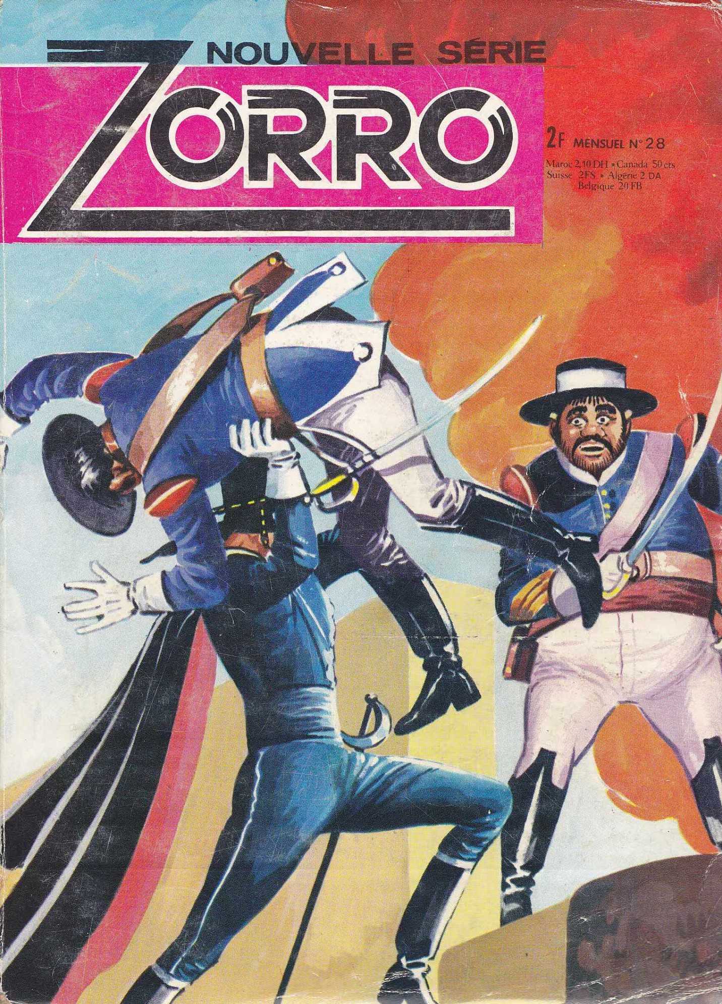 Scan de la Couverture Zorro SFPI Poche n 28